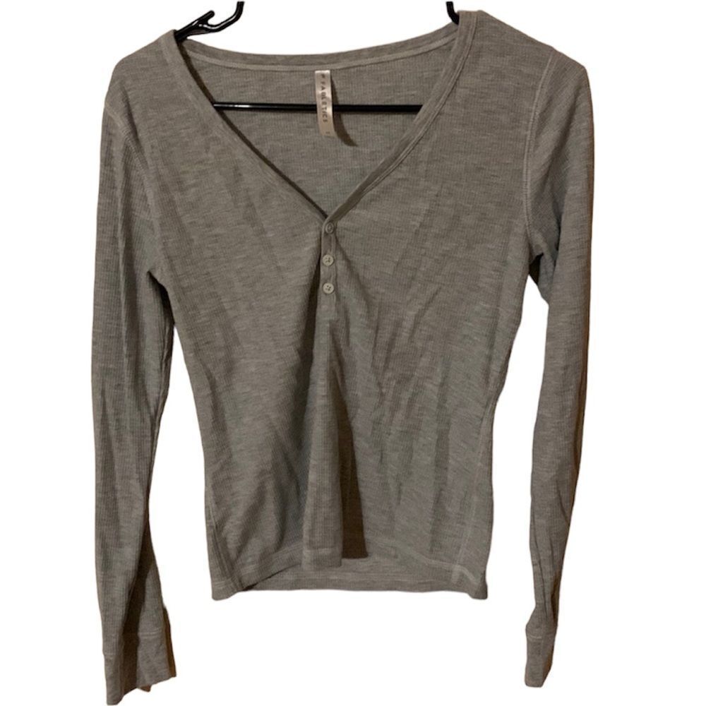 Fabletics long sleeve thermal ribbed top M